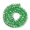 Baking Electroplate Glass Beads Strands DGLA-A039-J6MM-B03-3