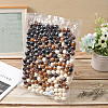 Gorgecraft 200Pcs 4 Colors Dyed Natural Maple Wood Beads WOOD-GF0001-93-6
