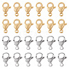 Yilisi 100Pcs 2 Colors 304 Stainless Steel Lobster Claw Clasps Sets STAS-YS0001-26B-1