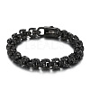 Titanium Steel Skull Link Chain Bracelet for Men WG51201-05-1