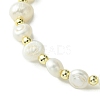 Natural Pearl Beaded Stretch Bracelets BJEW-JB10134-4