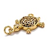 Brass Micro Pave Cubic Zirconia Pendants ZIRC-O039-20G-3