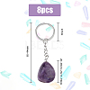 Natural Amethyst Keychain G-DC0001-25-2