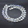 Electroplate Glass Beads Strands EGLA-F131-AB01-2