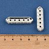 Brass Crystal Rhinestone Spacer Bars RB-T019-01A-S-3