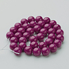 Natural Mashan Jade Round Beads Strands X-G-D263-10mm-XS12-3