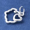 925 Sterling Silver Chinese Zodiac Outline Charms STER-P066-02S-12-2