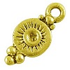 Tibetan Style Alloy Charms X-EA270Y-G-1