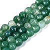 Natural Green Onyx Agate Beads Strands G-Q608-08A-03-2