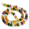 Glass Beads Strands EGLA-A034-M8mm-26-2