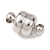 Brass Magnetic Clasps with Loops KK-H361-S-NR-2
