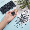 2000Pcs 4 Styles Glass Twisted Bugle Beads SEED-GO0001-09A-3