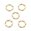 Brass Micro Pave Clear Cubic Zirconia Bead Frame KK-H495-03KCG-1