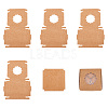 Square Kraft Paper Jewelry Storage Boxes CON-TAC0001-04A-2