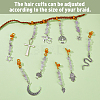 Natural Amethyst Hair Dreadlocks Braiding Kits PHAR-AB00002-4