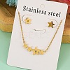 Stainless Steel Pendant Necklaces & Stud Earrings Sets FS-WG1A0DB-01-1
