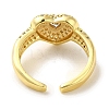 Brass Micro Pave Cubic Zirconia Rings for Women RJEW-E295-08G-01-3