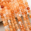 Natural Carnelian Beads Strands G-N0006-6mm-17-2