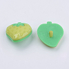 Acrylic Strawberry Shank Buttons X-BUTT-E021-B-06-2