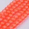 Baking Paint Transparent Glass Bead Strands GLAA-S031-10mm-27-2