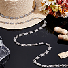 1Pc Alloy Glass Crystal Rhinestone Butterfly Link Chains LCHA-PH0001-01-4
