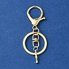 Alloy Initial Letter Charm Keychains KEYC-YW00006-09-1