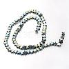 Electroplate Non-magnetic Synthetic Hematite Bead Strands G-F300-24B-07-2