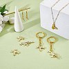 8Pcs 4 Style Brass Pendants KK-SZ0006-23-5