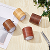 Non-woven Fabrics Imitation Wood Grain Adhesive Tape DIY-GF0005-15C-4