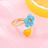 Brass Cuff Open Rings for Women KK-CBA17E5-03G-02-2