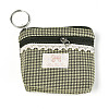 Plaid Pattern Cotton Cloth Wallets AJEW-N003-10-2