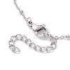 2Pcs 2 Colors 304 Stainless Steel Satellite Chain Bracelet Makings BJEW-JB10587-5