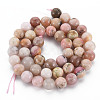 Natural Pink Opal Beads Strands G-R446-8mm-09-2