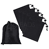 10Pcs Cloth Drawstring Bags ABAG-GO0001-19B-1