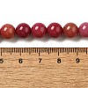 Dyed Natural Malaysia Jade Beads Strands G-G021-02B-19-3