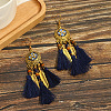 Alloy Flower Chandelier Earrings FS-WGD7741-14-1