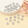 Brass Rhinestone Spacer Beads RB-A014-L8mm-28S-4