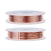 BENECREAT 3 Rolls 3 Styles Round Copper Craft Wire CWIR-BC0006-21-5