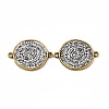 Tibetan Style Alloy Connector Charms FIND-A024-70G-1