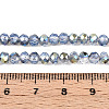 Electroplate Glass Beads Strands EGLA-A034-J4mm-S07-4