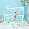 Opaque Acrylic Earring Display Stands EDIS-WH0029-16E-5