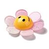Acrylic Big Pendants with Glitter Powder MACR-M023-03B-3