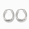 201 Stainless Steel Huggie Hoop Earrings STAS-T050-027P-1