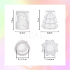 SUPERFINDINGS 2Pcs 2 Style Christmas Candle Silicone Molds CAND-FH0001-03-2