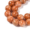 Natural Orange Calcite Beads Strands G-I247-10C-01-2