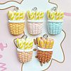 Opaque Resin Pendants RESI-F057-01-1