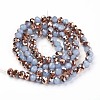 Electroplate Glass Beads Strands X-EGLA-A034-J6mm-N06-2