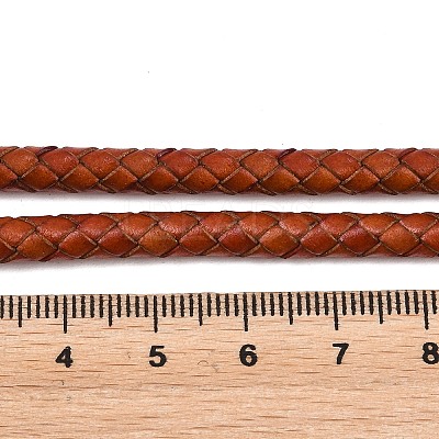 Braided Leather Cord with Core WL-F009-5mm-06-1