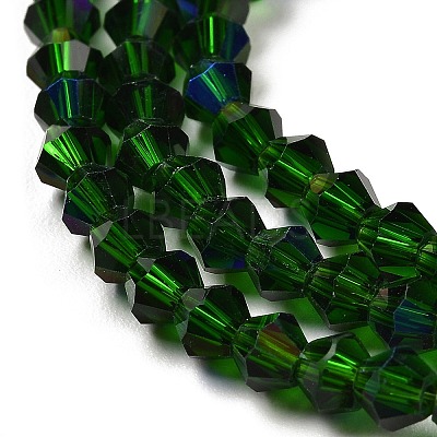 Transparent Electroplate Glass Beads Strands LS-GLAA-F029-2mm-D25-1