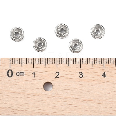 316 Surgical Stainless Steel Crystal Rhinestone Spacer Beads STAS-N032-06P-1